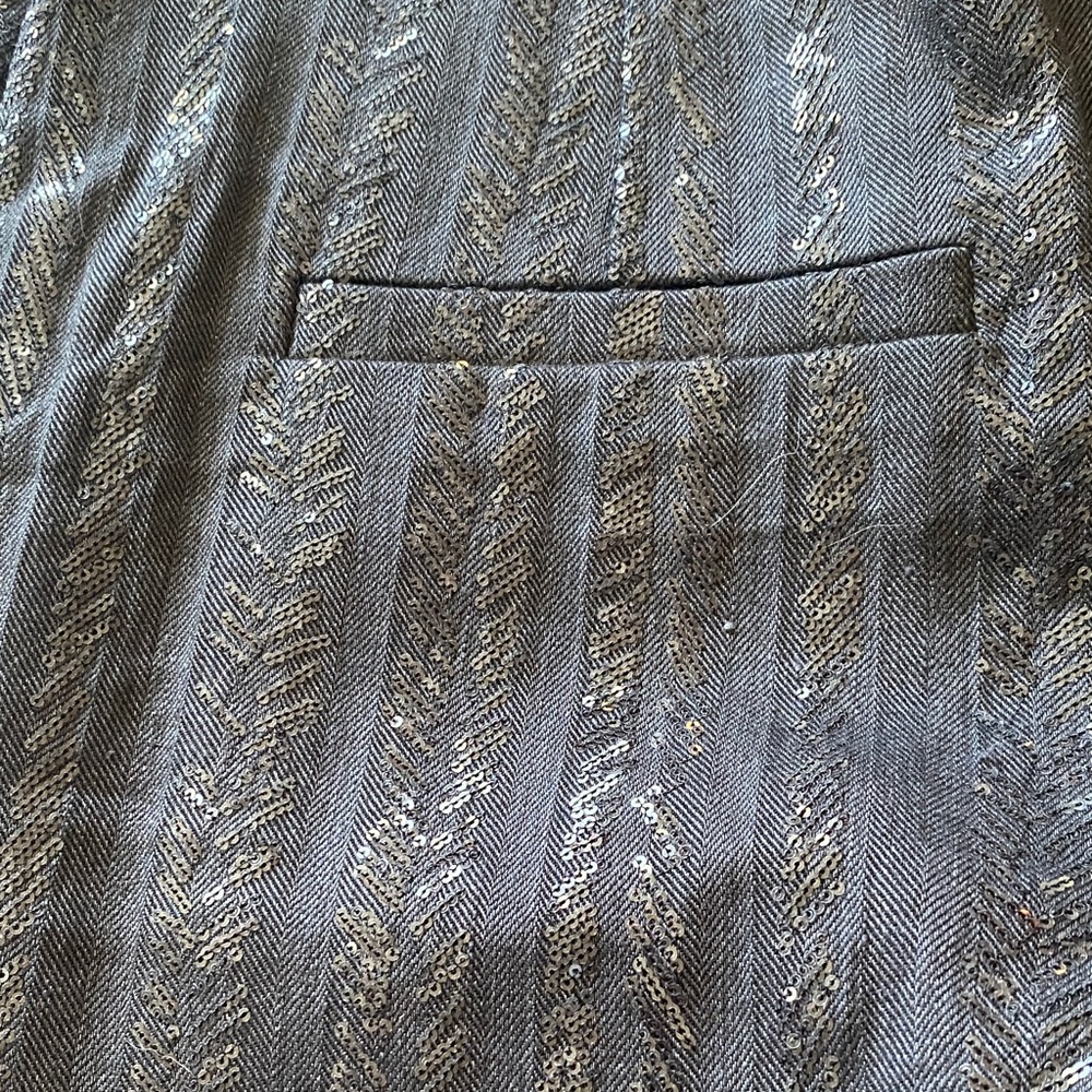 Brunello Cucinelli Dark Gray Patterned Dress Pants - image 4